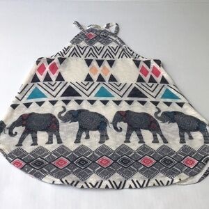 Gaze High neck knit elephant tank small